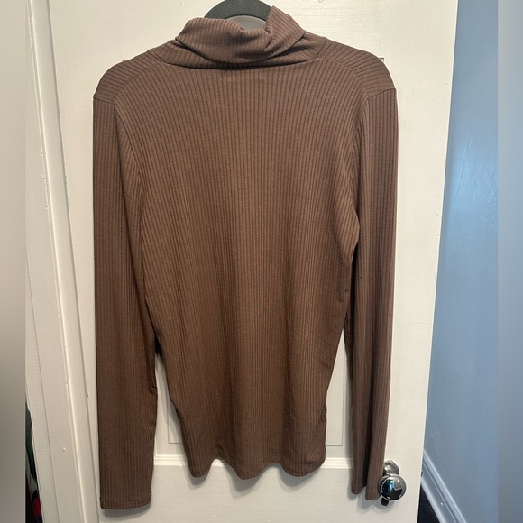 Madewell Ribbed Turtleneck Top NWT L - Picture 2 of 3